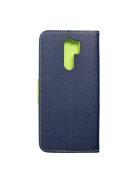 FANCY Book case for XIAOMI Redmi 9 navy/lime