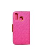 CANVAS Book case for SAMSUNG A40 pink