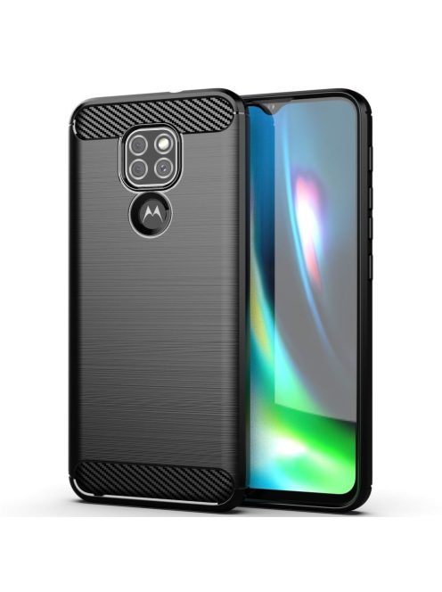 CARBON case for MOTOROLA Moto G9 PLAY / E7 PLUS black