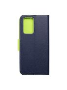 FANCY Book case for XIAOMI Redmi Note 10 PRO / 10 PRO MAX navy / lime