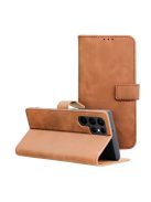 TENDER Book Case for SAMSUNG S22 Ultra brown