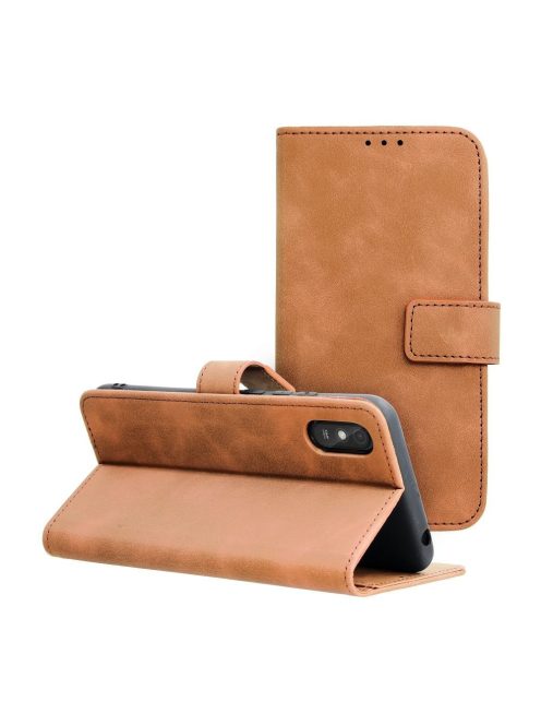 TENDER Book Case for XIAOMI Redmi 9AT / Redmi 9A brown