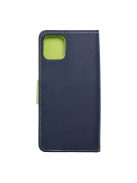 FANCY Book case for SAMSUNG A03 navy / lime