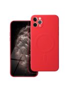 SILICONE MAG COVER case compatible with MagSafe for IPHONE 11 Pro Max red