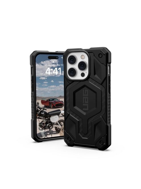 ( UAG ) Urban Armor Gear Monarch case for IPHONE 14 PRO MAX compatible with MagSafe carbon fiber