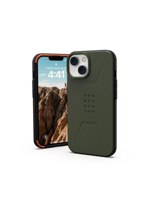 ( UAG ) Urban Armor Gear Civilian compatible with MagSafe for IPHONE 14 PLUS green