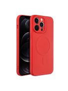 SILICONE MAG COVER case compatible with MagSafe for IPHONE 14 Pro Max red