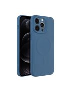 SILICONE MAG COVER case compatible with MagSafe for IPHONE 14 Pro Max blue