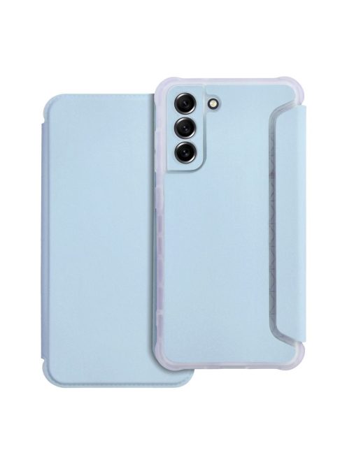 PIANO Book case for SAMSUNG S21 FE light blue