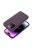 LEATHER MAG COVER case for IPHONE 14 dark violet