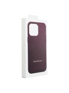 LEATHER MAG COVER case for IPHONE 14 dark violet