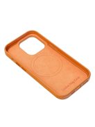 LEATHER MAG COVER case for IPHONE 14 Plus orange