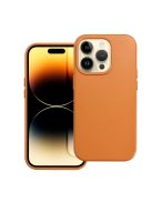 LEATHER MAG COVER case for IPHONE 14 Pro orange