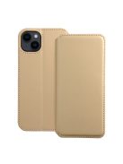 DUAL POCKET Book case for IPHONE 14 Plus gold