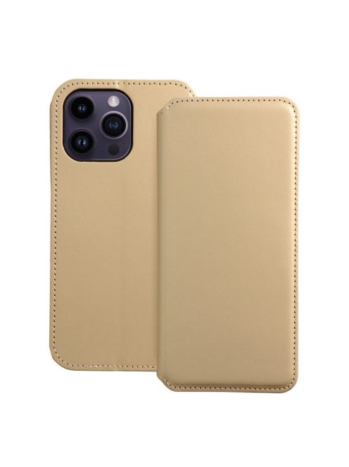 DUAL POCKET Book case for IPHONE 14 Pro Max gold