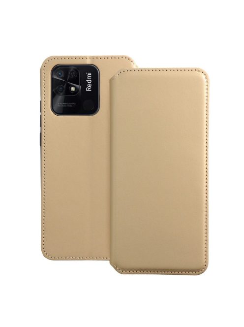 DUAL POCKET Book case for XIAOMI Redmi 10c gold