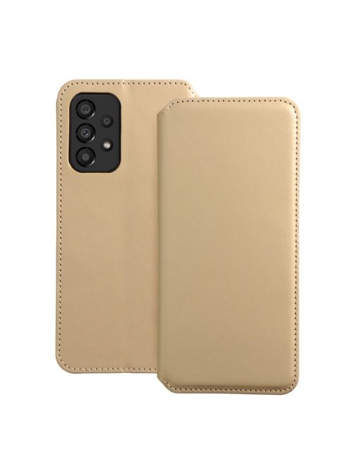 DUAL POCKET Book case for SAMSUNG A33 5G gold