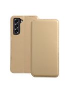 DUAL POCKET Book case for SAMSUNG S21 FE gold