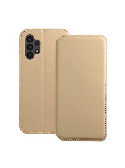 DUAL POCKET Book case for SAMSUNG A13 4G gold