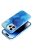 LEATHER MAG COVER case for IPHONE 14 Pro blue splash