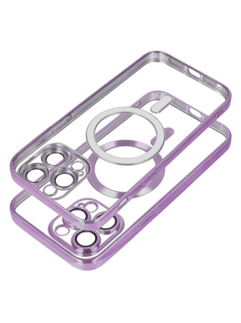 ELECTRO MAG COVER case compatible with MagSafe for IPHONE 12 deep purple