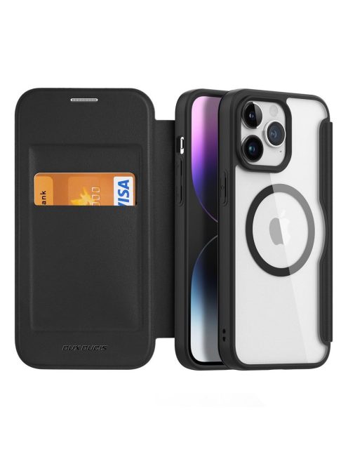 DUX DUCIS wallet case SKIN X PRO compatible with MagSafe for IPHONE 15 Pro black