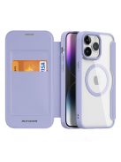 DUX DUCIS wallet case SKIN X PRO compatible with MagSafe for IPHONE 15 Pro Max purple