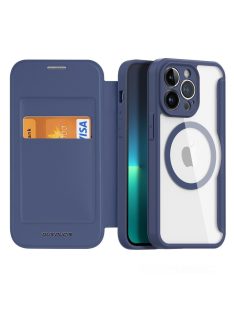   DUX DUCIS wallet case SKIN X PRO compatible with MagSafe for IPHONE 13 / 14 blue