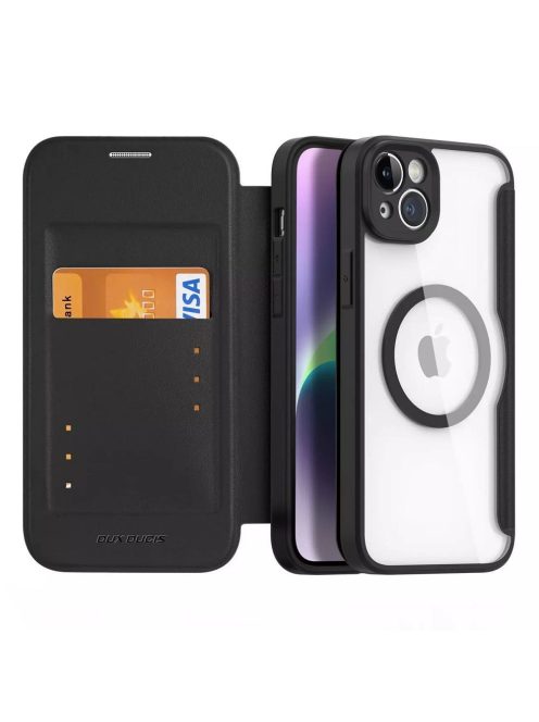 DUX DUCIS wallet case SKIN X PRO compatible with MagSafe for IPHONE 14 Plus black