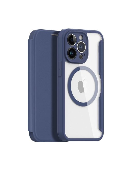 DUX DUCIS wallet case SKIN X PRO compatible with MagSafe for IPHONE 14 Plus blue