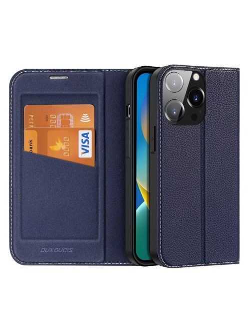 DUX DUCIS wallet case SKIN X2 for IPHONE 14 Pro blue