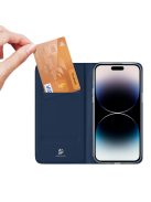 DUX DUCIS wallet case SKIN PRO for IPHONE 15 blue