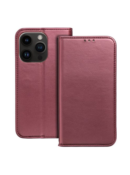 SMART MAGNETO Book case for IPHONE 15 burgundy