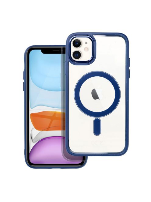 COLOR EDGE MAG COVER case compatible with MagSafe for IPHONE 11 navy blue