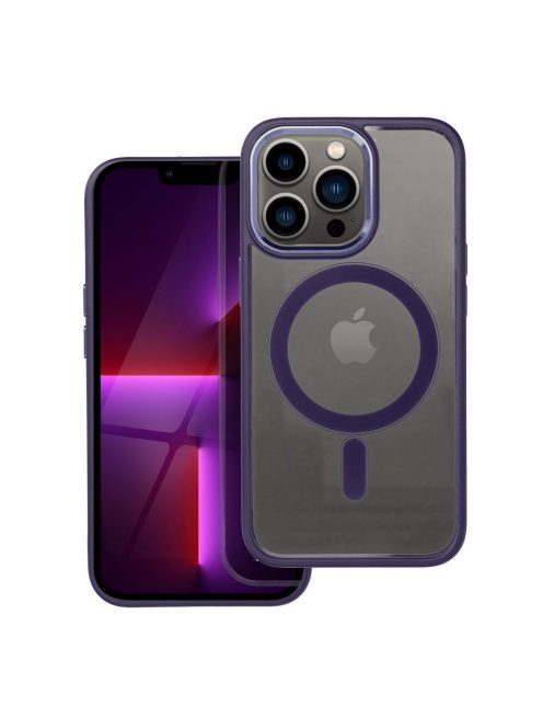 COLOR EDGE MAG COVER case compatible with MagSafe for IPHONE 13 Pro deep purple