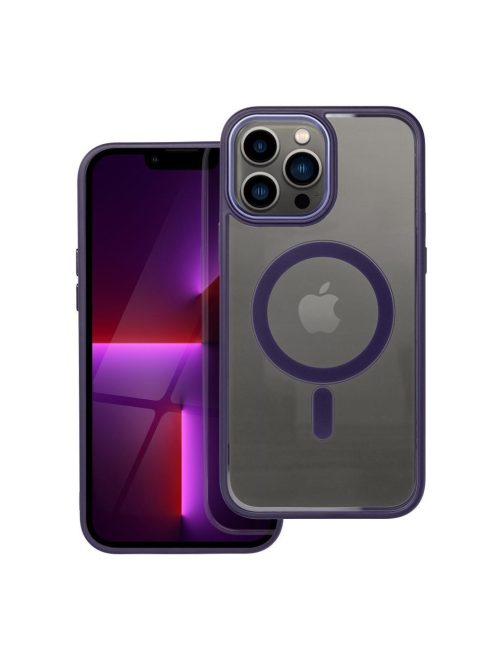 COLOR EDGE MAG COVER case compatible with MagSafe for IPHONE 13 Pro Max deep purple