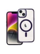 COLOR EDGE MAG COVER case compatible with MagSafe for IPHONE 14 deep purple