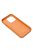 LEATHER MAG COVER case for IPHONE 15 orange