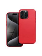 LEATHER MAG COVER case for IPHONE 15 Pro Max red