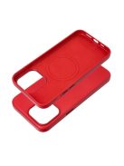 LEATHER MAG COVER case for IPHONE 15 Pro Max red