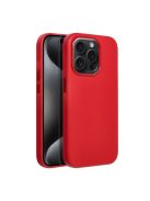 LEATHER MAG COVER case for IPHONE 15 Pro red