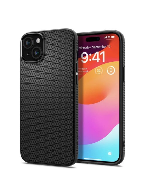 SPIGEN case LIQUID AIR for IPHONE 15 matte black