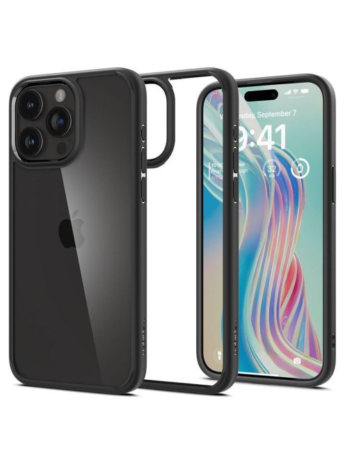 SPIGEN case ULTRA HYBRID for IPHONE 15 Pro Max matte black