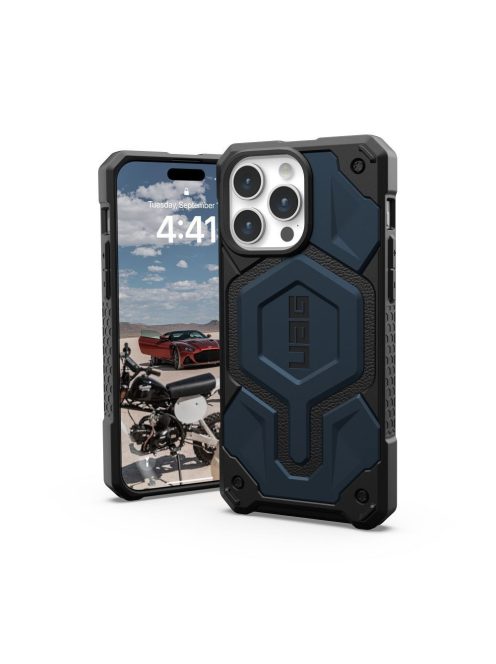 ( UAG ) Urban Armor Gear Monarch Pro for IPHONE 15 PRO MAX compatible with MagSafe kevlar black