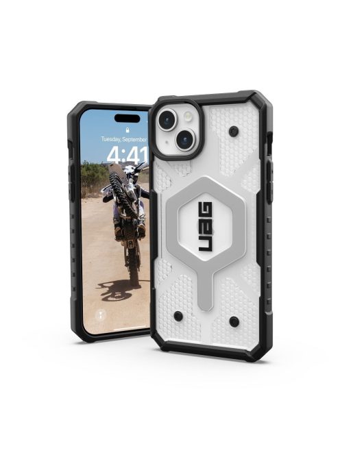 ( UAG ) Urban Armor Gear Pathfinder compatible with Magsafe for IPHONE 15 PLUS ice