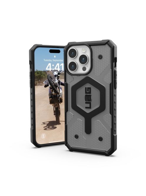 ( UAG ) Urban Armor Gear Pathfinder compatible with Magsafe for IPHONE 15 PRO MAX ash