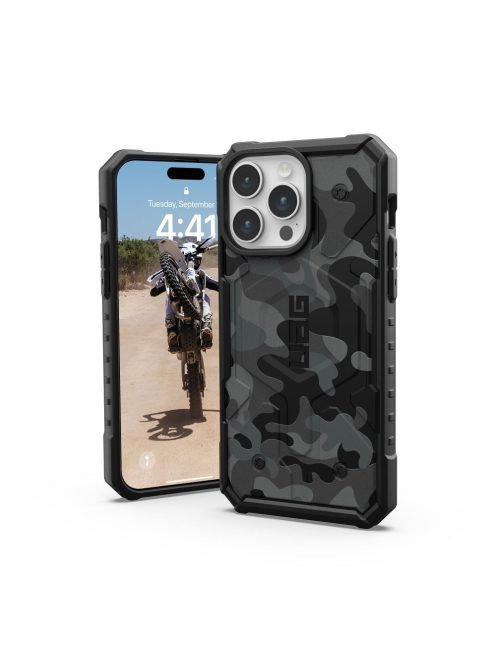 ( UAG ) Urban Armor Gear Pathfinder compatible with Magsafe for IPHONE 15 PRO MAX midnight camo