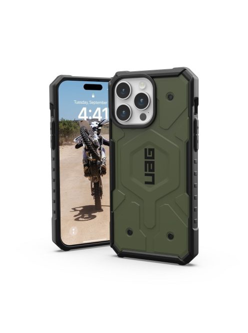 ( UAG ) Urban Armor Gear Pathfinder compatible with Magsafe for IPHONE 15 PRO MAX olive