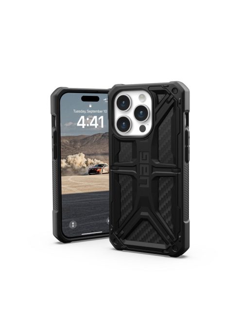 (UAG) Urban Armor Gear Monarch for IPHONE 15 PRO carbon fiber