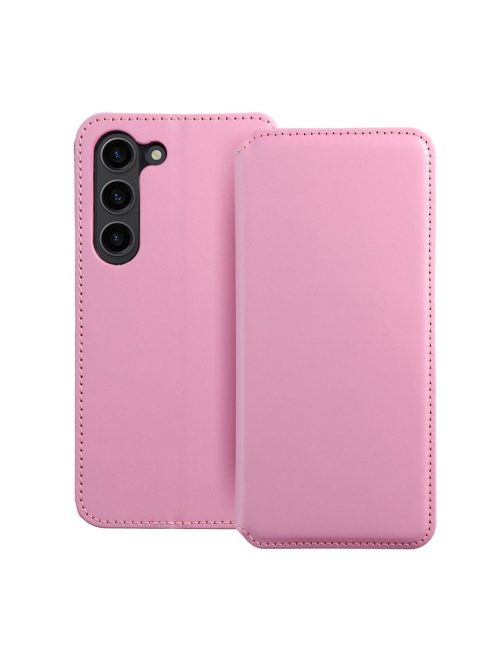 DUAL POCKET Book case for SAMSUNG S24 light pink